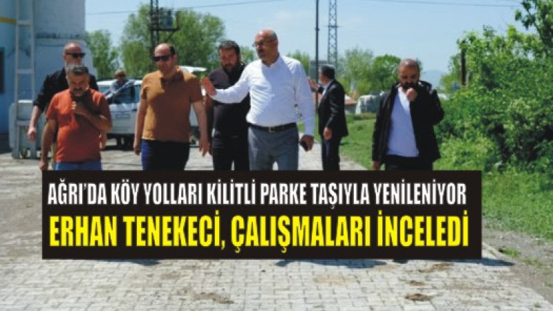 ERHAN TENEKECİ, KÖY ÇALIŞMALARINI İNCELEDİ