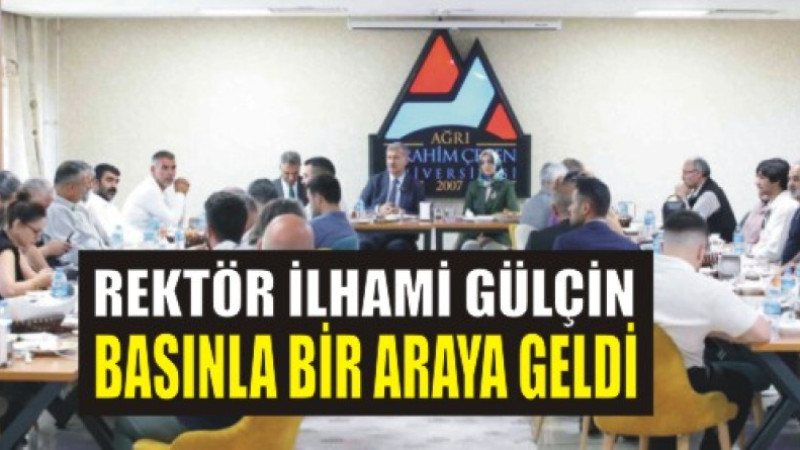 REKTÖR GÜLÇİN, HEDEFLERİNİ ANLATTI