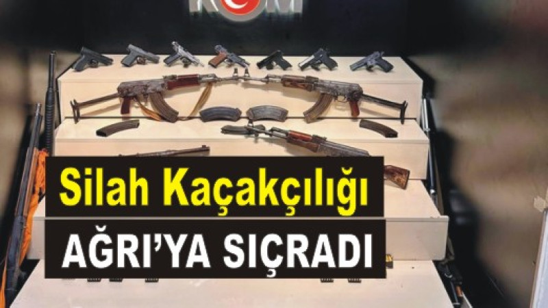 AĞRI'DA SİLAH KAÇAKÇILIĞI