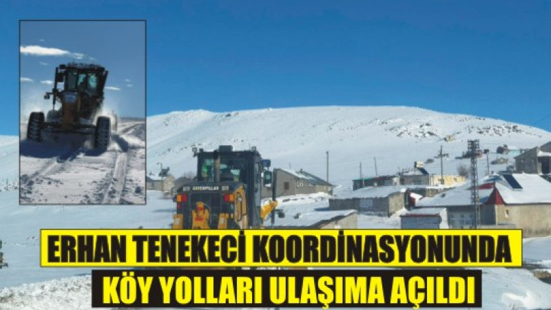 Ağrı’da Karla Mücadelede Hızlı Müdahale: Köy Yolları Ulaşıma Açıldı