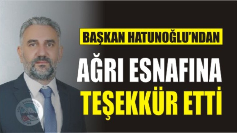 Hatunoğlu: “Esnafımızın Sesi, Halkımızın Nefesi Olacağız”