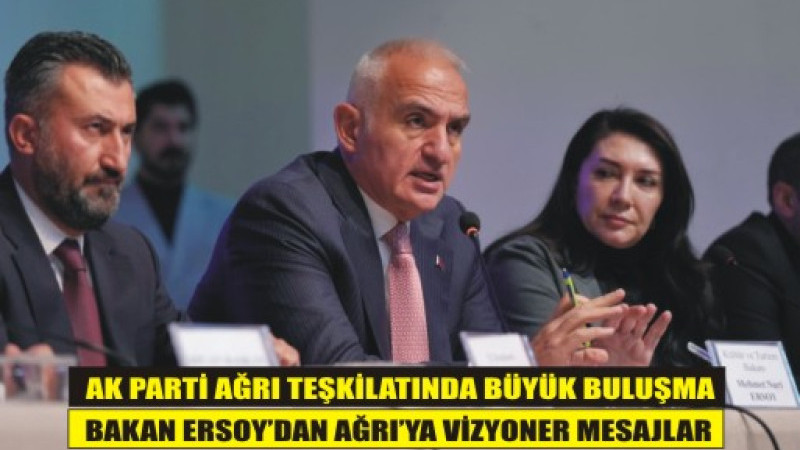 Bakan Ersoy’un Katılımıyla Ağrı’da Gelecek Masaya Yatırıldı