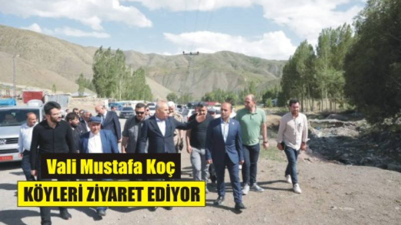Vali Mustafa Koç, Köyleri Ziyaret Ediyor
