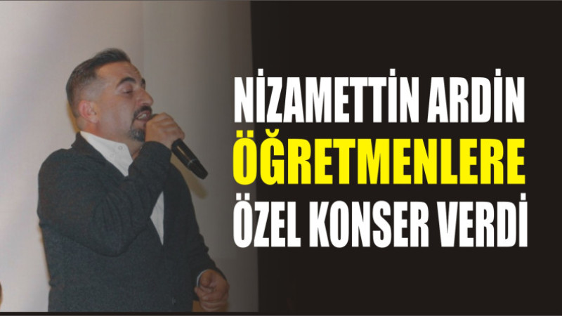 Müzik öğretmeni Nizamettin Ardin'den meslektaşlarına özel konser