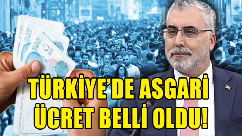 Asgari ücret belli oldu