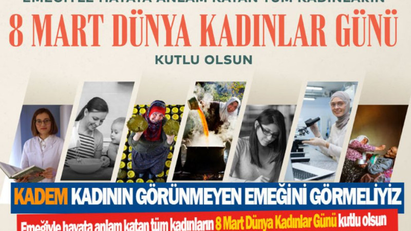 KADEM, Dünya Kadınlar Günü Mesajlarını Türkiye ve BM’de Duyuruyor