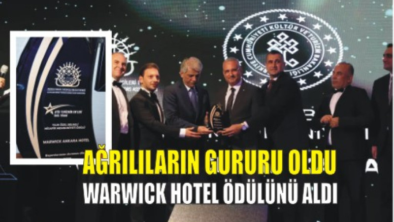 WARWICK HOTEL'E ANLAMLI ÖDÜL