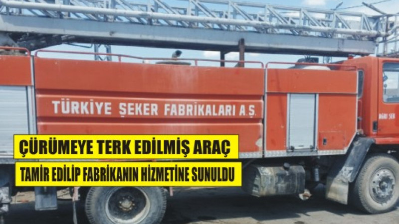 SANAYİ USTALARI İTFİAYE ARACINI YENİLEDİ