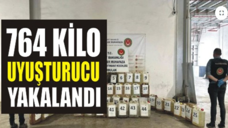 Gürbulak'ta 764 kilo uyuşturucu yakalandı
