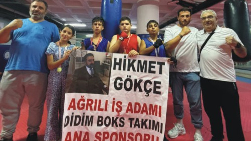 BOKSTA  DİDİM'E ALTIN BİR GÜMÜŞ MADALYA GELDİ 