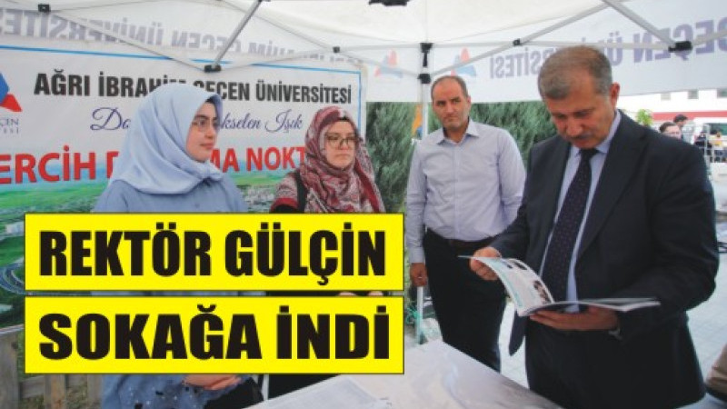 Rektör Prof. Dr. İlhami Gülçin, Üniversite Tanıtım Standını Ziyaret Etti