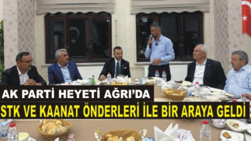 Seyithan İzsiz, Ağrı’da STK ve Kanaat Önderleriyle Buluştu