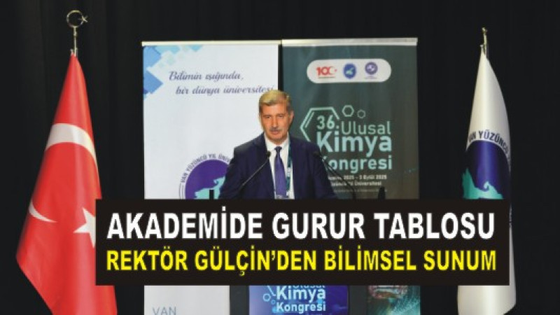 Prof. Dr. İlhami Gülçin, Ulusal Kimya Kongresi’nde Bilim Dünyasına Katkı Sundu”