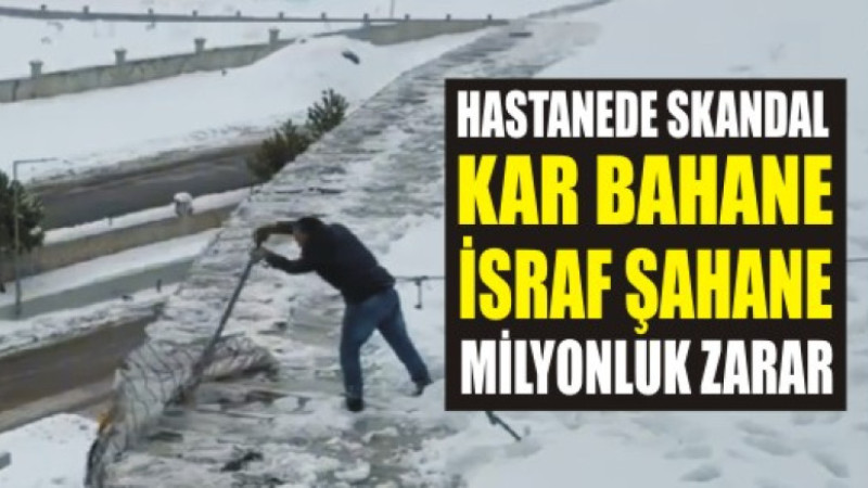 Ağrı’da Hastane Skandalı: Metrekaresi 50 Euro Olan Sistemler Kar Temizliğinde Çöpe Gitti