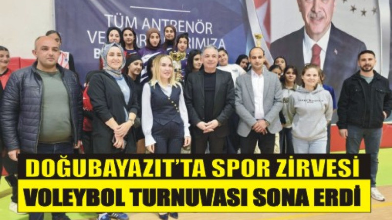 GENÇLER SAHADA ŞOV YAPTI: VOLEYBOL TURNUVASI SONA ERDİ