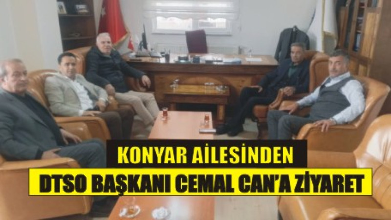 Konyar Ailesinden TSO Başkanı Cemal Can’a Ziyaret