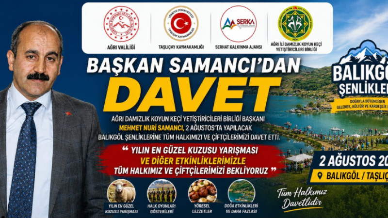 Başkan Mehmet Nuri Samancı'dan Balıkgöl Şenliği'ne Davet