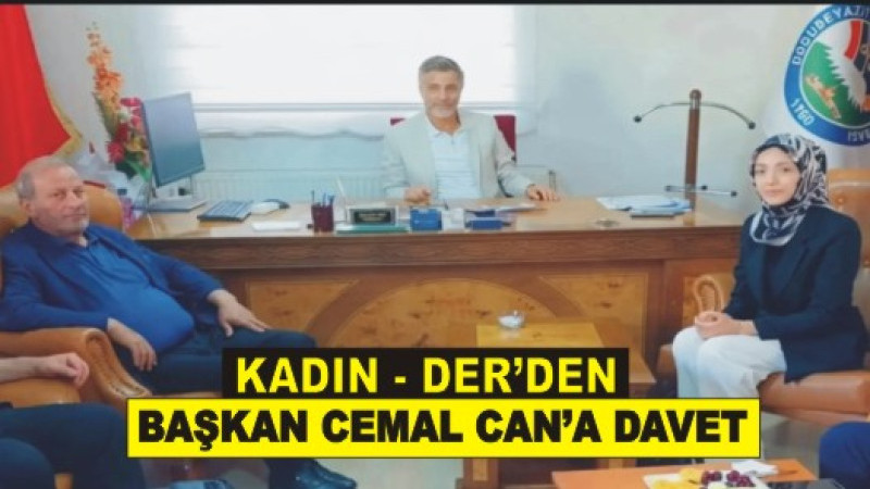 KADIN-DER Ağrı İl Temsilcisi Semiha Yiğit'ten Başkan Cemal Can'a Ziyaret