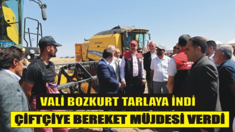 Hasat Bereketine Vali Desteği! Bozkurt Çiftçinin Yanında