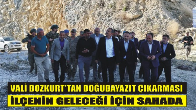 Vali Bozkurt Tüm Çalışmaları Yerinde Denetledi