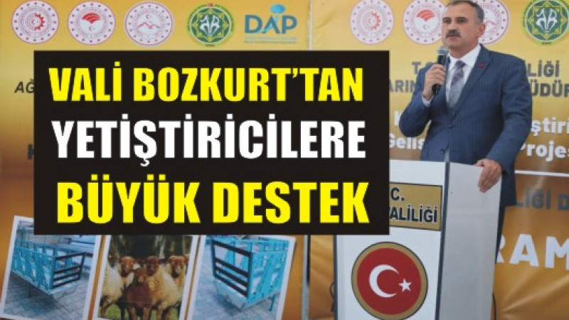 Ağrı’da Küçükbaş Hayvancılığa Güçlü Destek