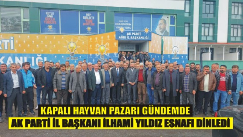 Ağrı’da Kapalı Hayvan Pazarı Gündeme Geldi